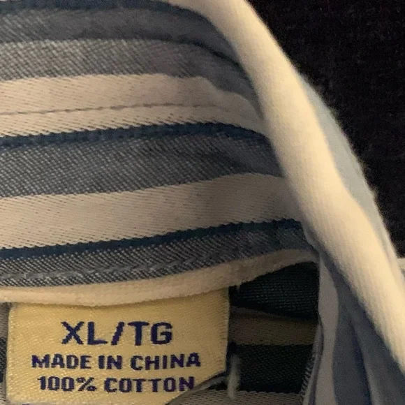 TOMMY BAHAMA LS All Cotton Shirt w Hidden BD Collar - Picture 4 of 7